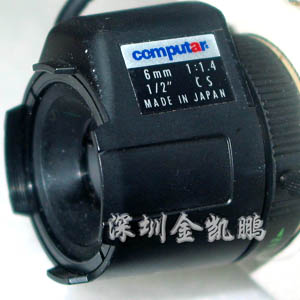 COMPUTAR  攝像機鏡頭  6MM/1:1.4 1/2”