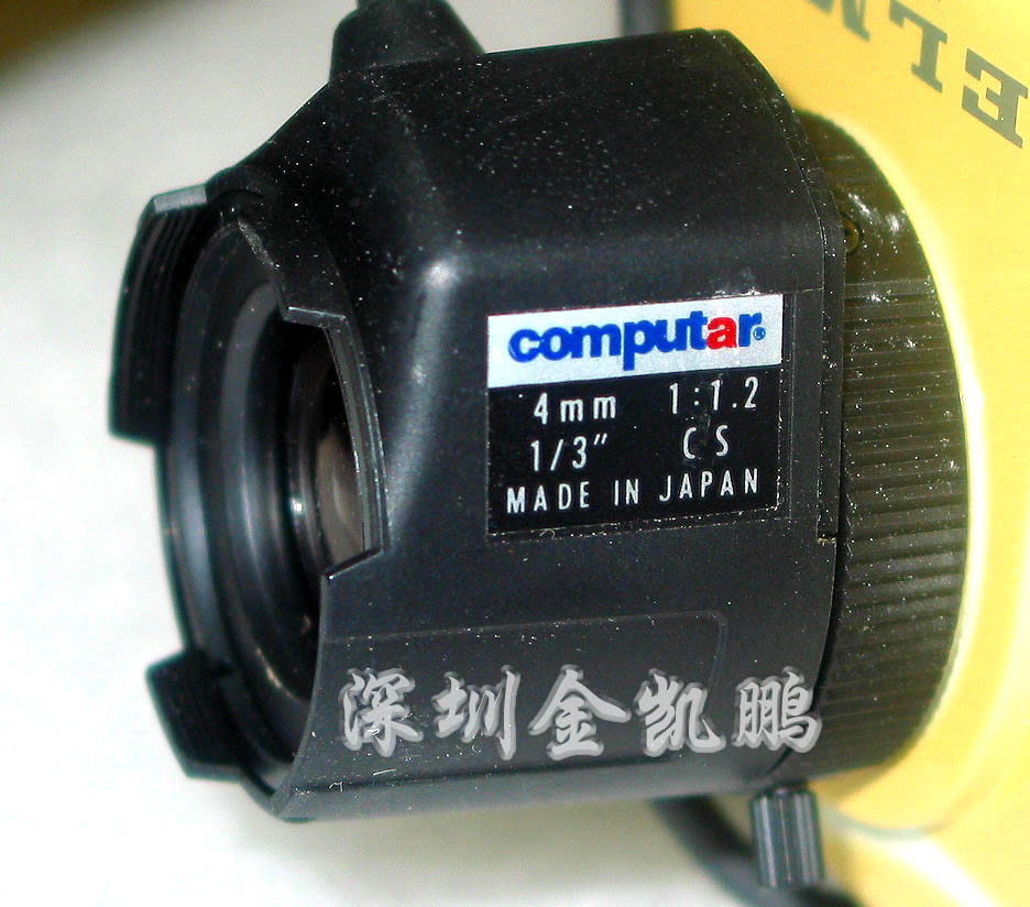 COMPUTAR  攝像機鏡頭  4MM 1：1.2 1/3”